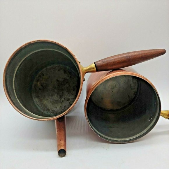 Vintage European Mid Century Copper Flip Expresso Coffee Maker Pot - Picture 7 of 8